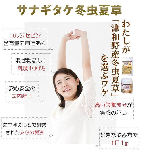 【SKU - 191】津和野産サナギタケ冬虫夏草 粉末100% - サプリ専門店 ギャバ太郎SHOP本店