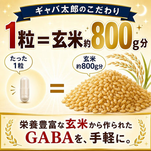 【SKU-201G】ギャバ太郎スーパー50 1ヶ月分 ぐっすり睡眠、スッキリお目覚め、お米の胚芽を使用した健康と美への贈り物 (コピー) - サプリ専門店 ギャバ太郎SHOP本店