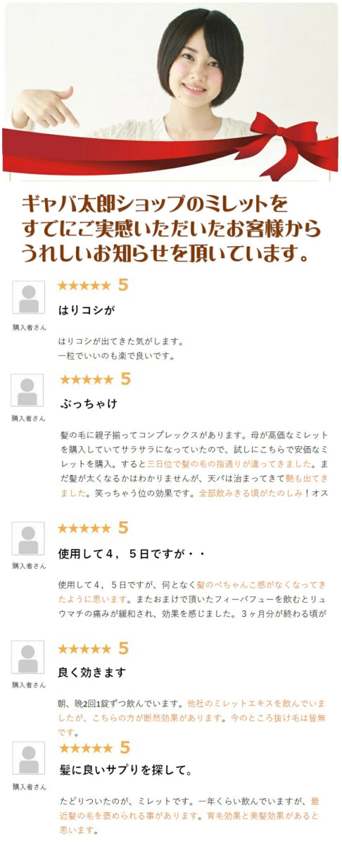 【SKU-303】高濃度スーパーミレットエキス - サプリ専門店 ギャバ太郎SHOP本店