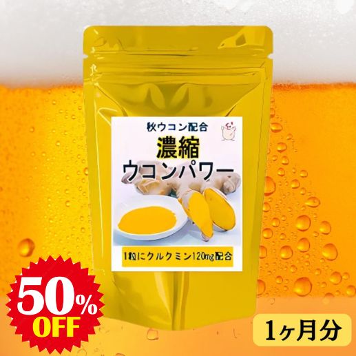 【SKU - 311】濃縮ウコンパワー クルクミン120mg配合 高濃度クルクミノイド95% 黒胡椒抽出物で吸収強化 無添加 健康維持サポートサプリ - サプリ専門店 ギャバ太郎SHOP本店