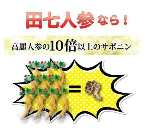 【SKU-506】田七人参 (でんしちにんじん) サポニン サプリ サプリメント - サプリ専門店 ギャバ太郎SHOP本店