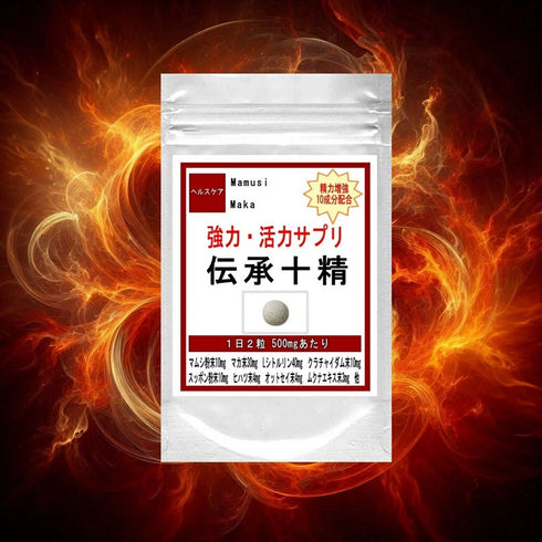 【SKU - 510】強力・活力サプリ 伝承十精/マムシ スッポン 亜鉛 ヒハツ クラチャイダム オットセイ シトルリン ムクナエキス配合 健康 妊活 - サプリ専門店 ギャバ太郎SHOP本店