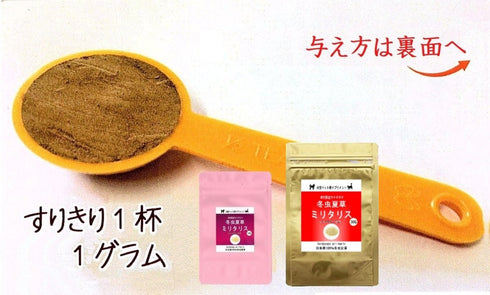 【SKU-801】ミリタリス 粉末 15g/30g 犬 猫 ペット 免疫力 サプリ 日本産100%サナギタケ冬虫夏草 コルジセピン - サプリ専門店 ギャバ太郎SHOP本店