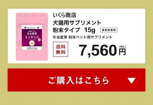 【SKU-801】ミリタリス 粉末 15g/30g 犬 猫 ペット 免疫力 サプリ 日本産100%サナギタケ冬虫夏草 コルジセピン - サプリ専門店 ギャバ太郎SHOP本店