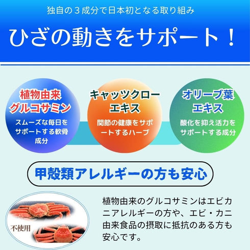 【SKU - n413】発酵グルコサミン ボタニカル サプリメント 日本初の組み合わせ!グルコサミン キャッツクロー オリーブ葉エキス 3つの成分が実現する軽やかな毎日 健康サポート 健康食品 送料無料 - サプリ専門店 ギャバ太郎SHOP本店