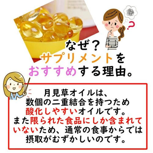 【SKU-409】γ-リノレン酸含有 月見草オイル サプリメント - ギャバ太郎SHOP本店