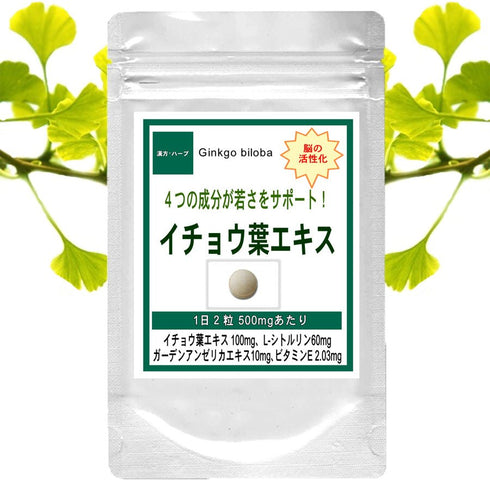 【SKU-518】イチョウ葉エキス 冴えた毎日を送りたいあなたに! - ギャバ太郎SHOP本店