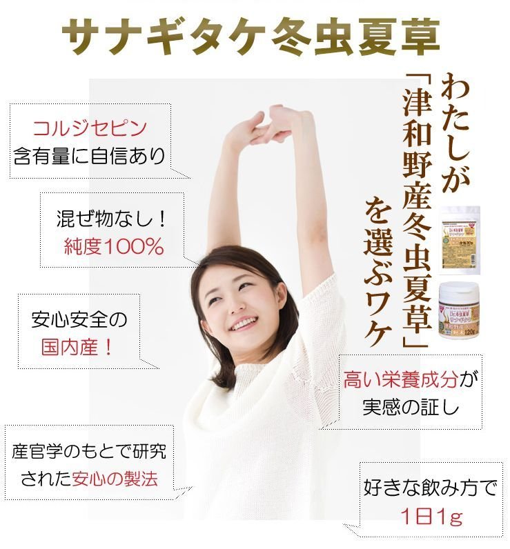 【SKU - 191】津和野産サナギタケ冬虫夏草 粉末100% - サプリ専門店 ギャバ太郎SHOP本店